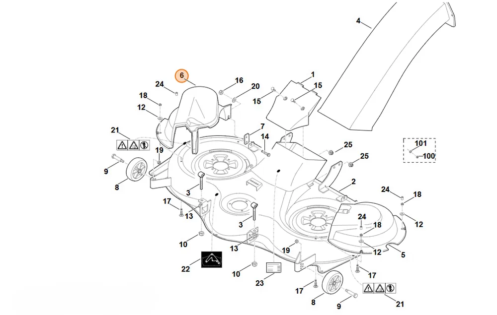 Sprawdzony produkt | Stihl Pokrywa ochronna, str. prawa 6170 706 0816