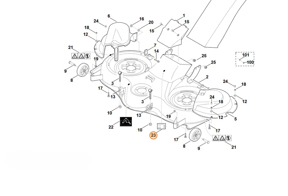 W sprzedaży - Stihl tabliczka znamionowa zespołu tnącego 125 6170 967 0160