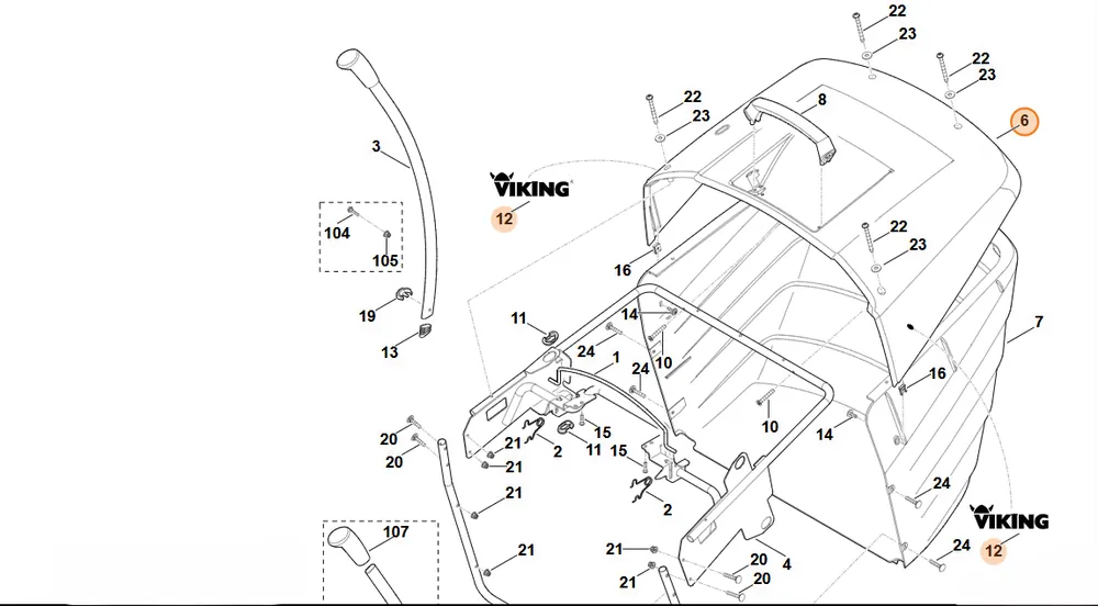 Stihl Osłona 6170 700 8900 - Końcówka serii