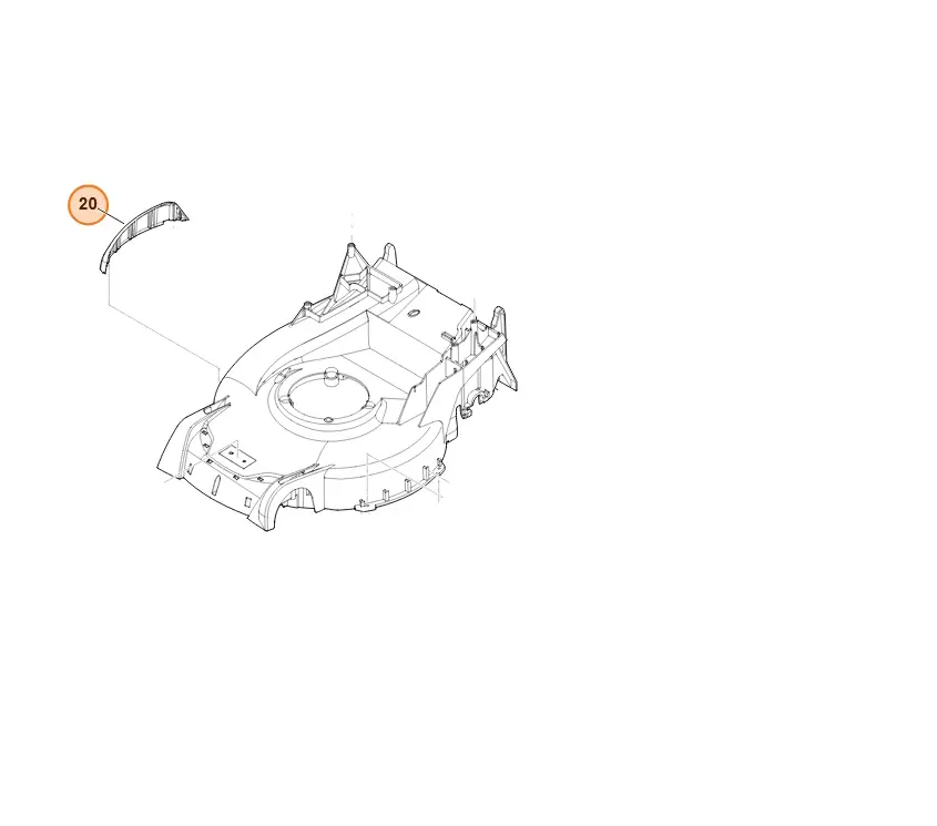 Stihl Listwa ochronna prawa 6374 706 7305 - Ograniczona dostępność