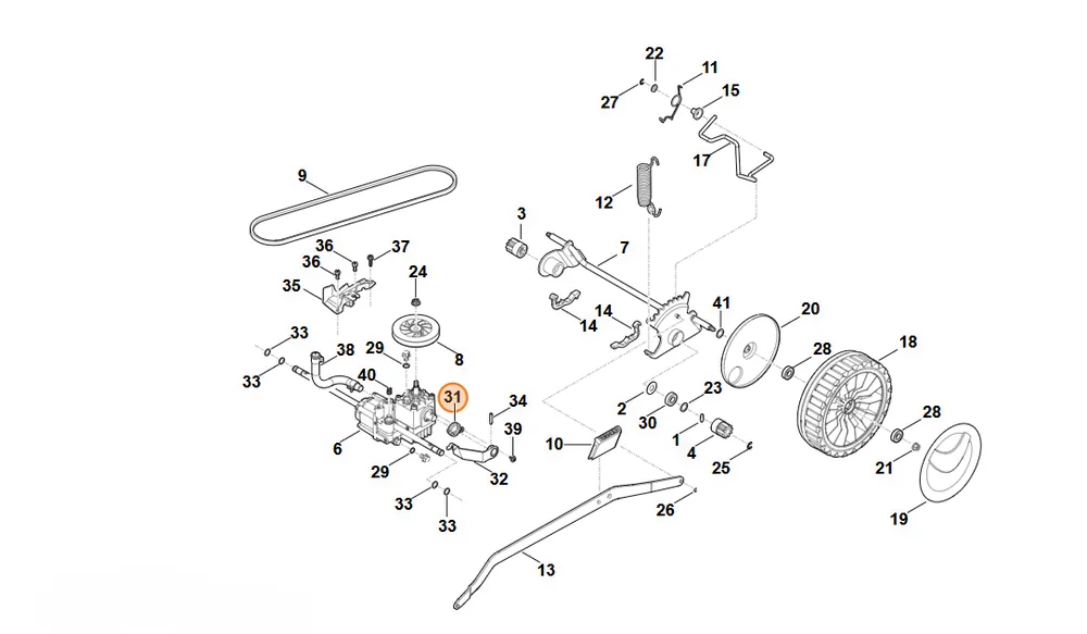 Stihl Sprężyna 6378 641 3102 - Duży rabat