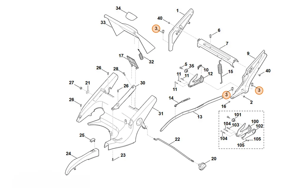 Właśnie dodano - Stihl Śruba ścinana M8x14 9039 488 1502