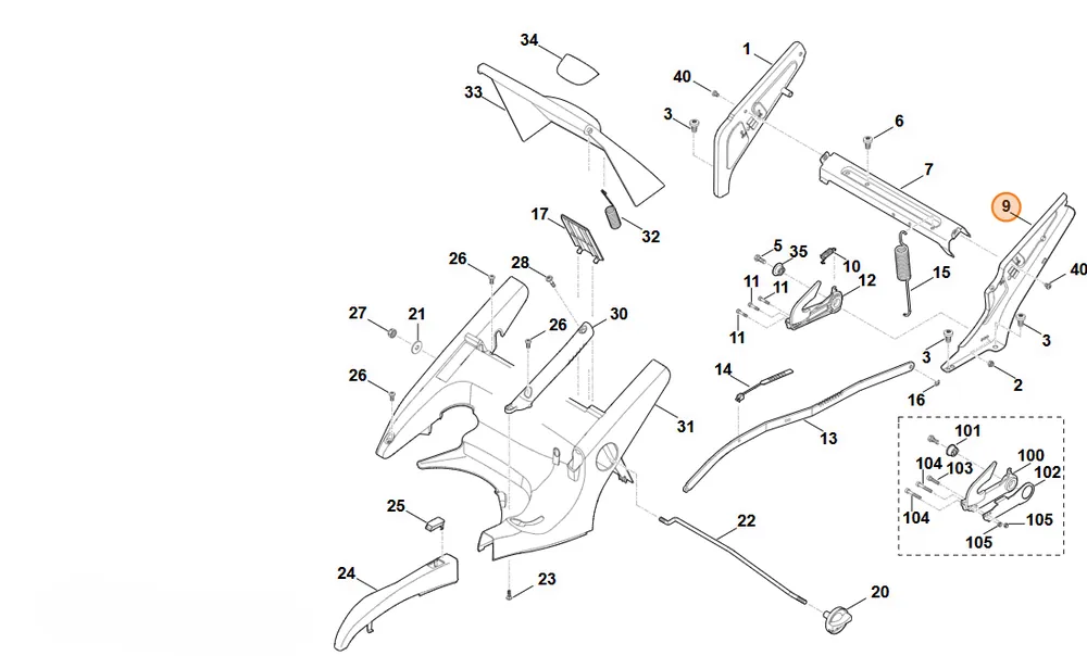 Stihl Wspornik, str. lewa 6375 760 4210 | Ekspresowa dostawa