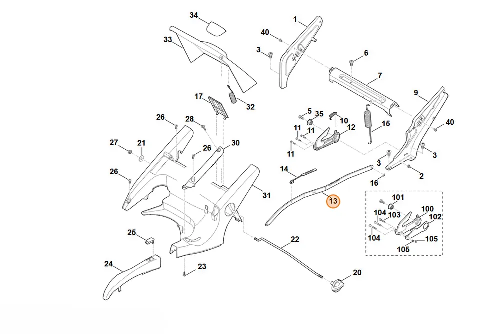 Wygodne zakupy - Stihl Dźwignia przełożenia 6375 703 8800