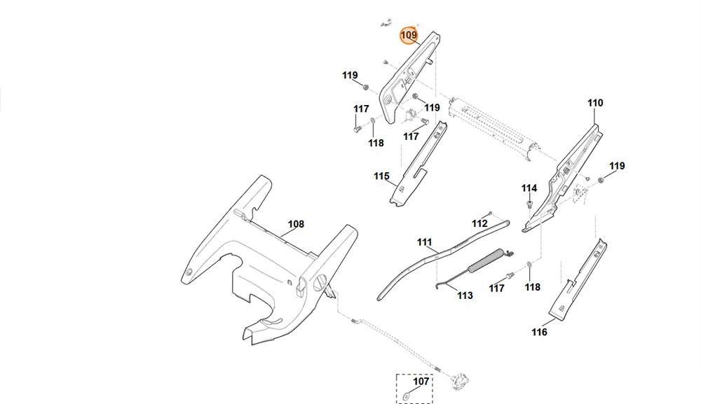 Bardzo popularny produkt - Stihl Wspornik, str. prawa 6375 760 4205