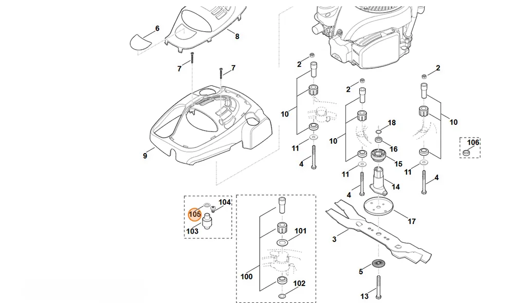 Megacena - STIHL Podkładka 10,5 9294 021 0200