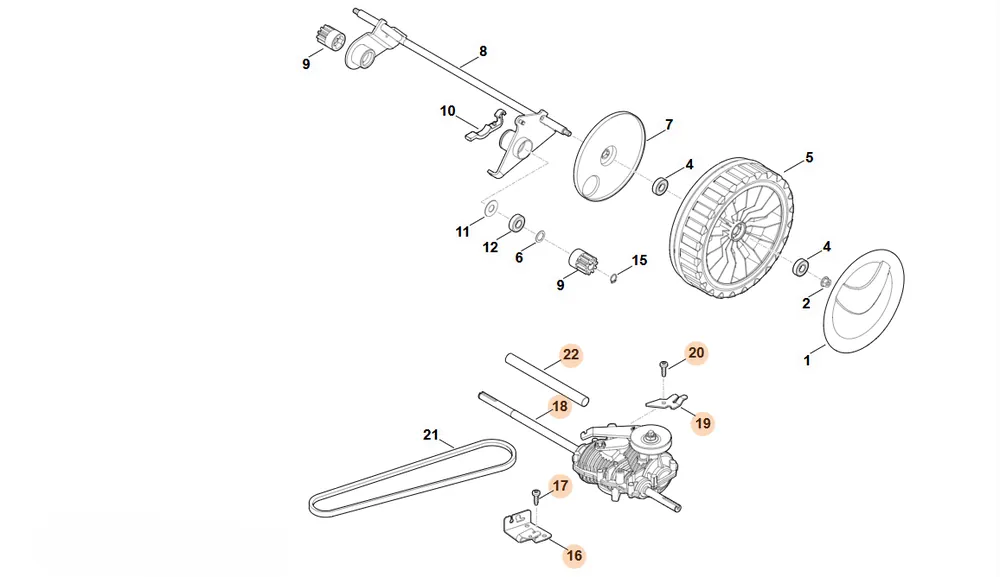 STIHL zestaw modyfikacyjny (Przekładnia) 6375 007 1081 | Sprawdzony wybór
