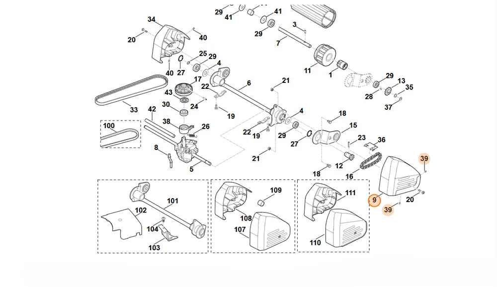 Ograniczona dostępność | STIHL Osłona lewa 6375 780 2081