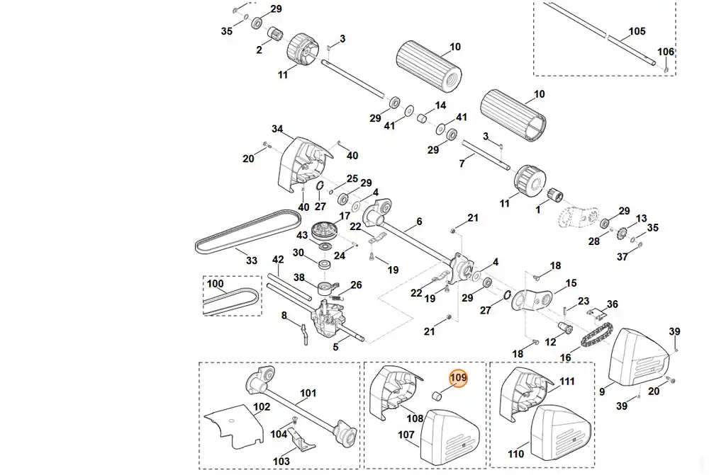 STIHL Tulejka odległościowa 6340 764 2820 - Premium