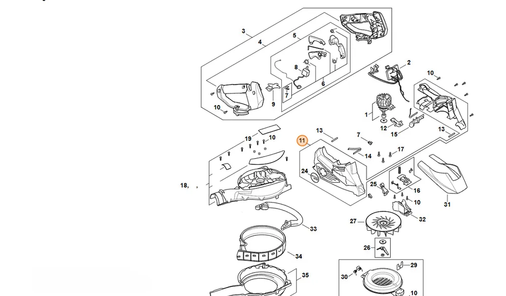 Jakość premium - STIHL Obudowa silnika SA02 600 0802