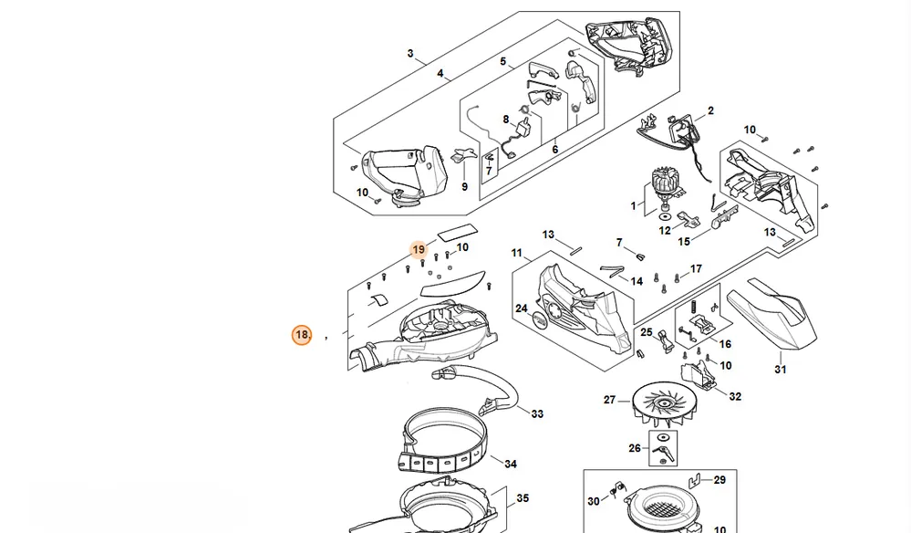 STIHL Obudowa dmuchawy SA02 700 4102 - Produkt ceniony przez klientów