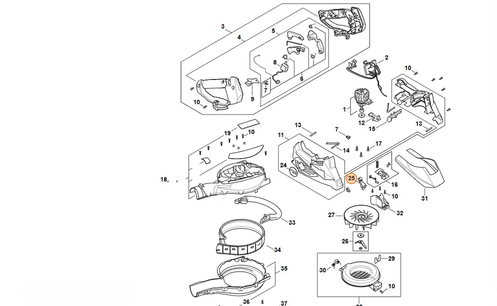 STIHL Dźwignia mechanizmu ryglującego SA02 792 3700 - Łatwe zamówienie