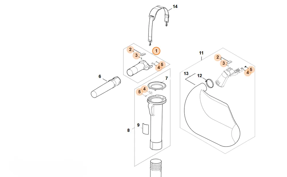 STIHL Rura dmuchawy SA02 700 1801 | Produkt premium