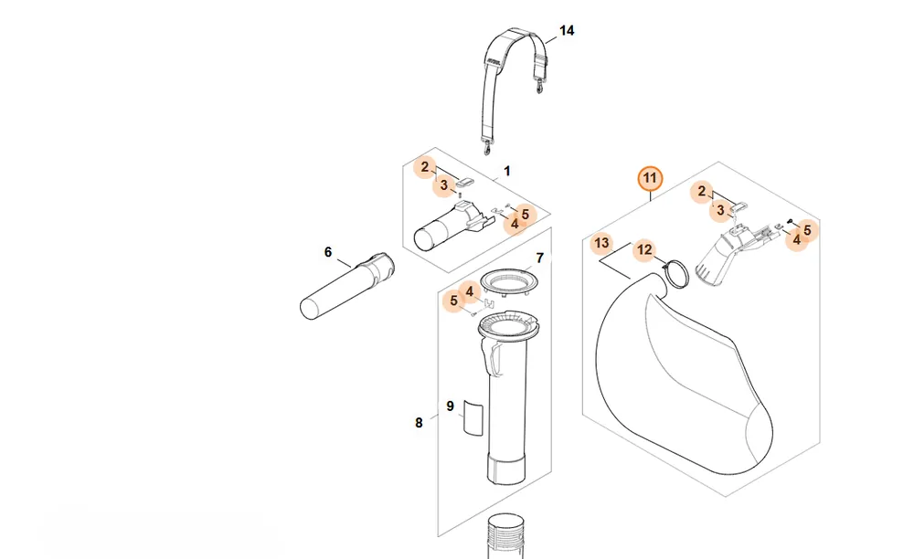 STIHL Worek wychwytujący SA02 700 9702 - Duży rabat