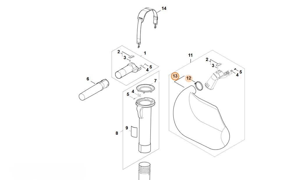 Nowość w sprzedaży - STIHL Worek wychwytujący SA02 700 9703