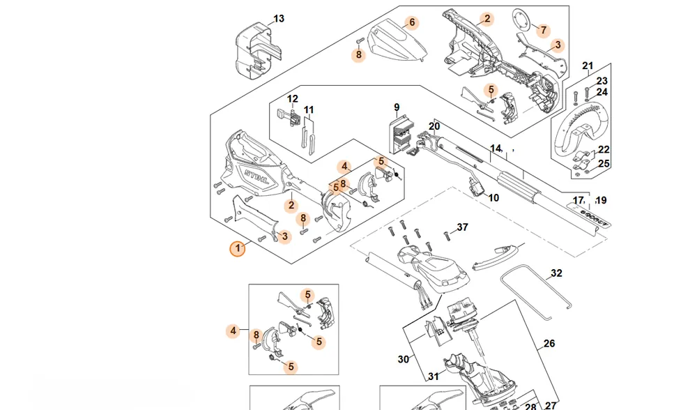 STIHL Korpus rękojeści FA04 790 1002 | Bezpieczna płatność