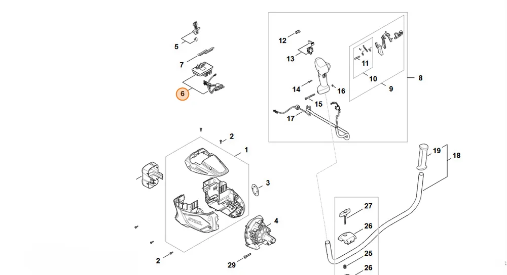 STIHL Moduł elektroniczny FA08 430 1402 | Końcówka serii
