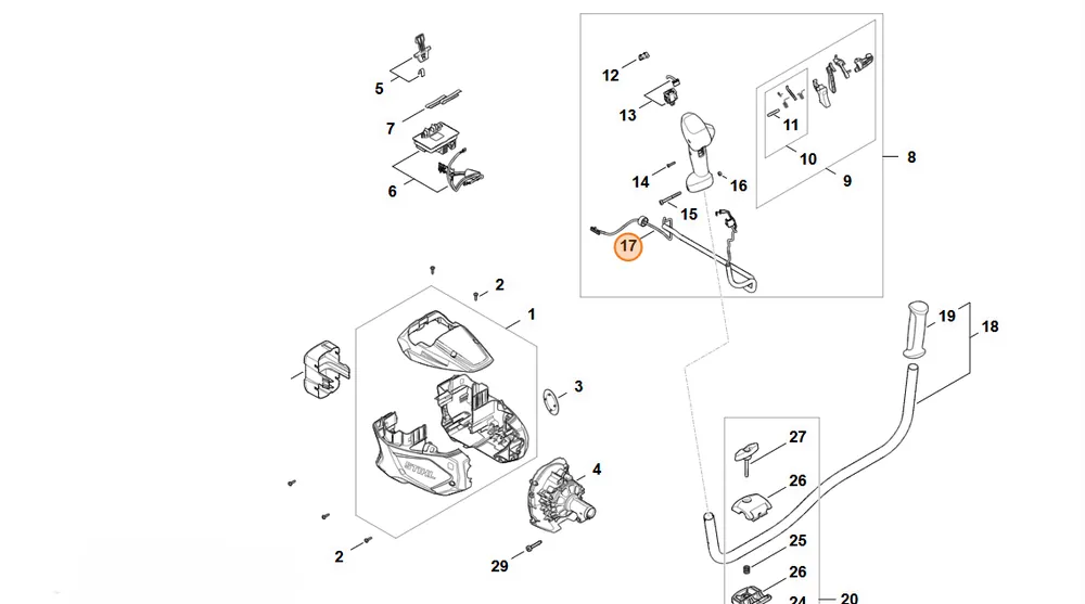 STIHL Wiązka kabli FA08 440 3010 - Darmowy zwrot