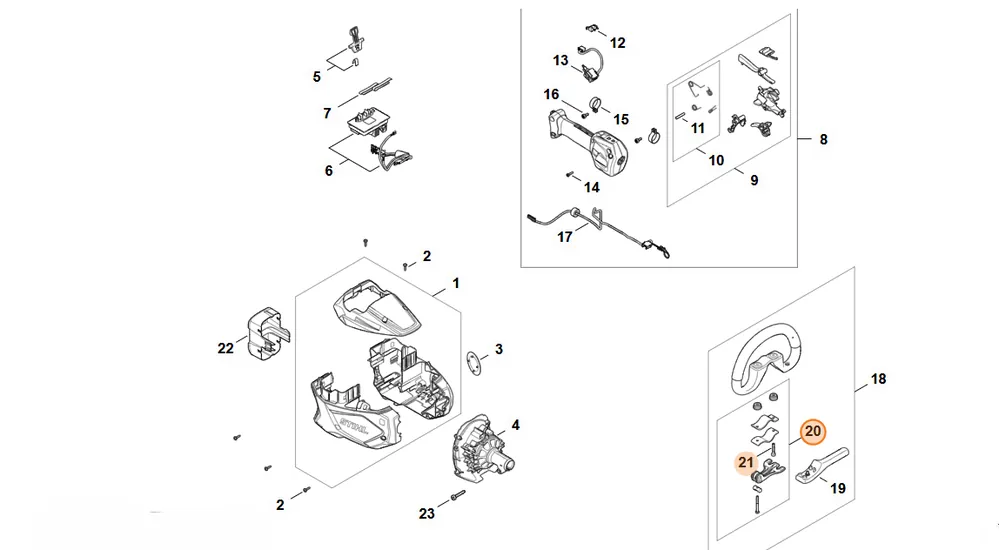 STIHL Zestaw elementów mocujących FA08 007 1305 - Wybór klientów