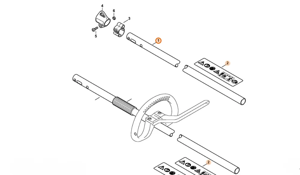 Zostało kilka sztuk | STIHL Wysięgnik Ø 25,4 mm 4863 710 7100
