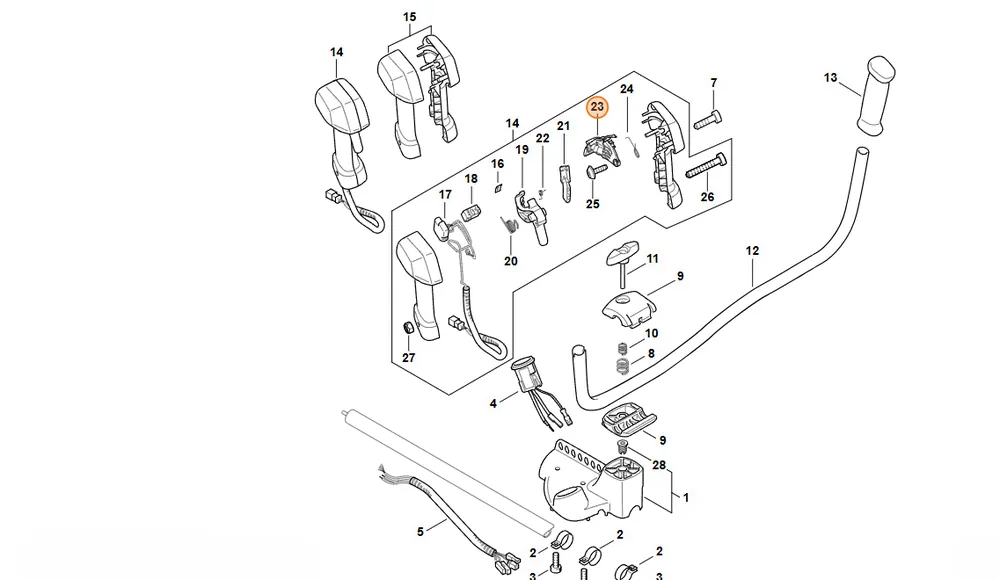 Produkt polecany - STIHL Dźwignia mechanizmu ryglującego 4867 430 3400