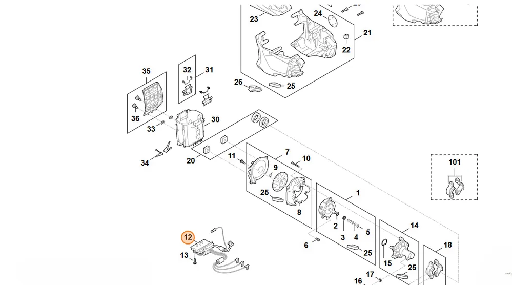 STIHL Moduł elektroniczny FA03 430 1400 - Wysyłka od ręki