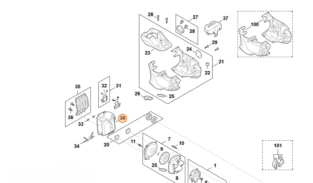 STIHL Komora akumulatora FA03 403 3200 | Zamów dziś