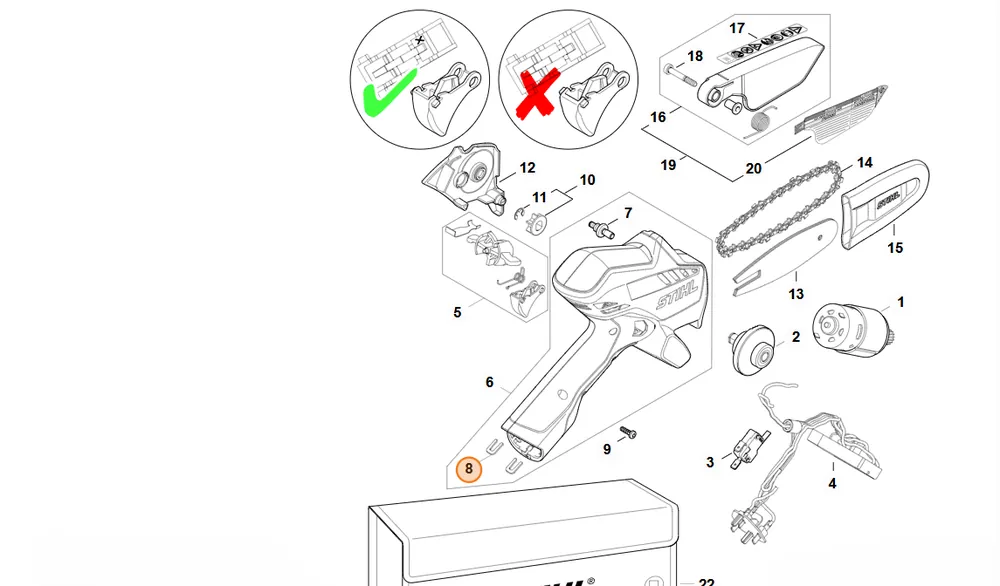 Najwyższa jakość | STIHL Klamra HA03 431 0200