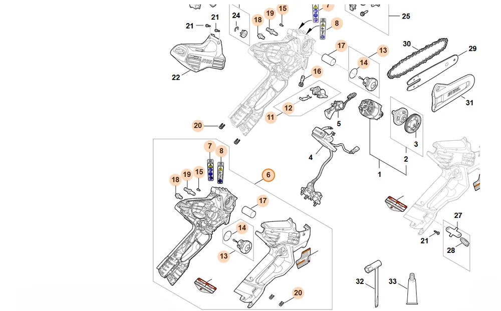 Rabat - STIHL Korpus rękojeści GA04 790 1010