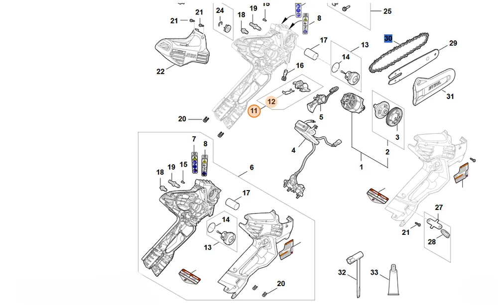 STIHL Dźwignia blokady GA04 430 9810 - Hit cenowy