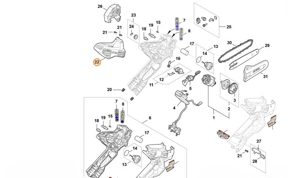 Oszczędź | STIHL Pokrywa GA04 080 1600