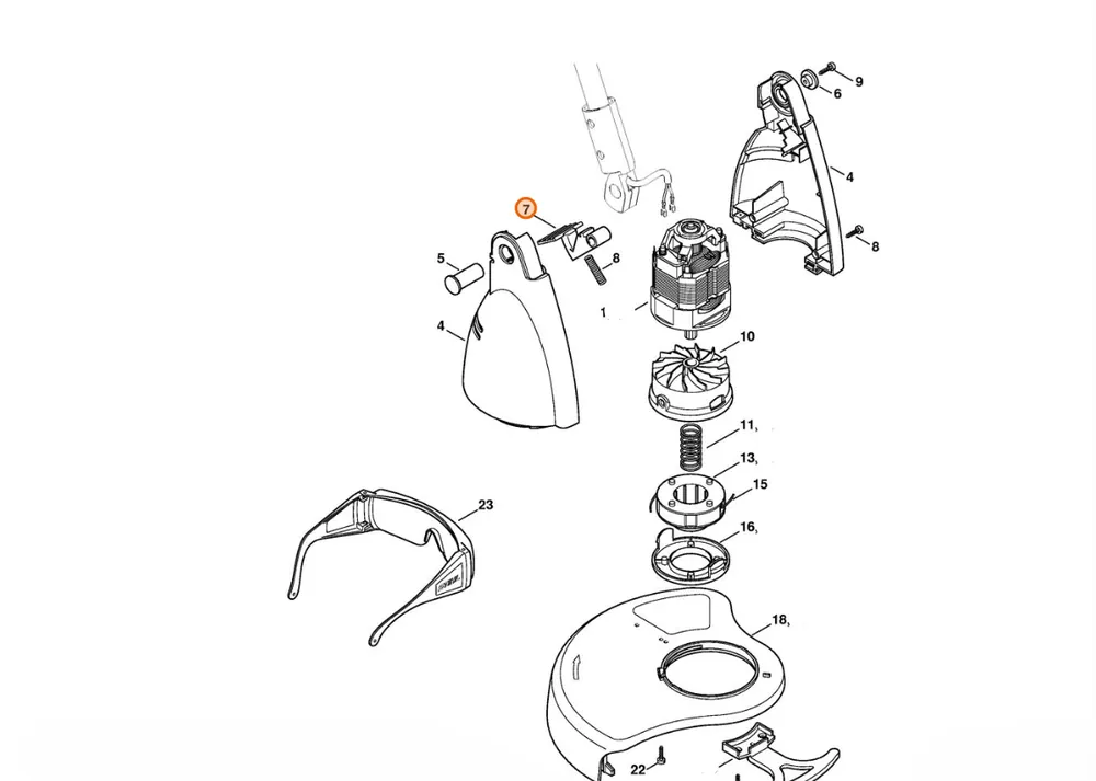 Zapasy na wyczerpaniu - STIHL Dźwignia 6421 711 3800