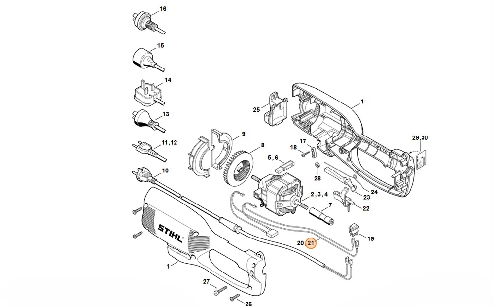 STIHL Przewód 120 V 6440 440 1915 - Prosto z fabryki