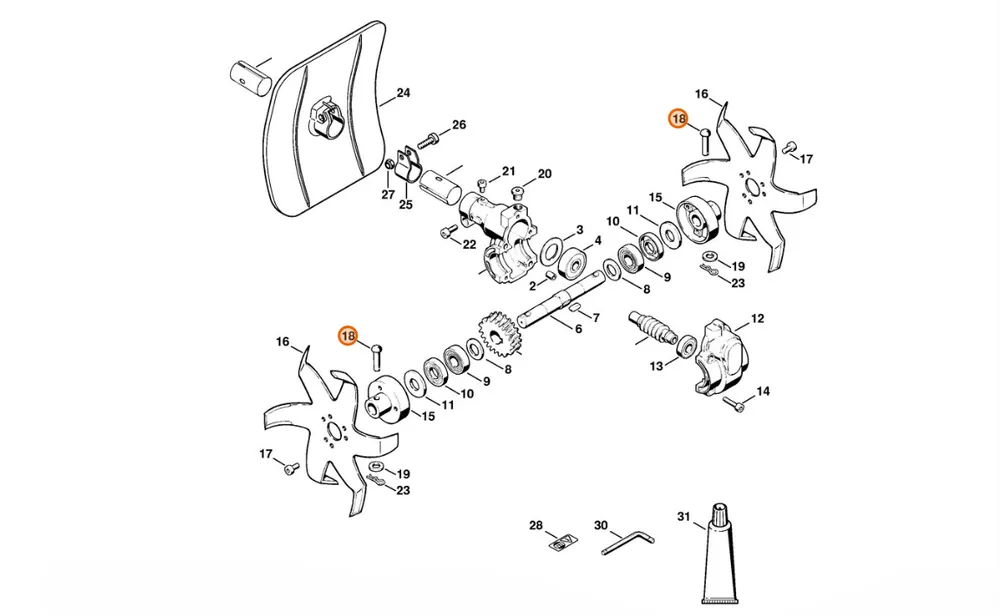 STIHL Trzpień 4600 713 6600 | Bestseller