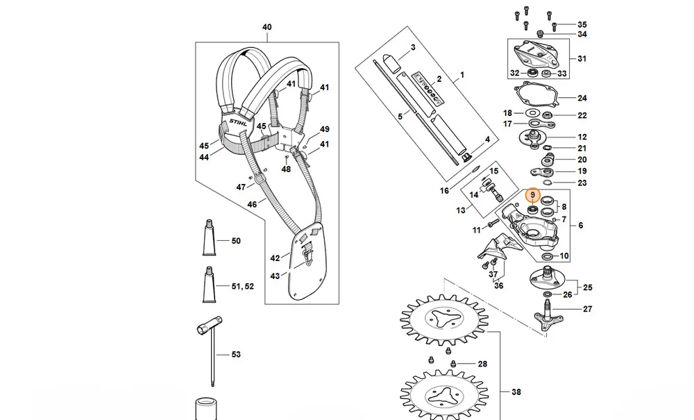 STIHL Łożysko kulkowe DIN625-629-C3 9503 003 0061 - Wybór klientów