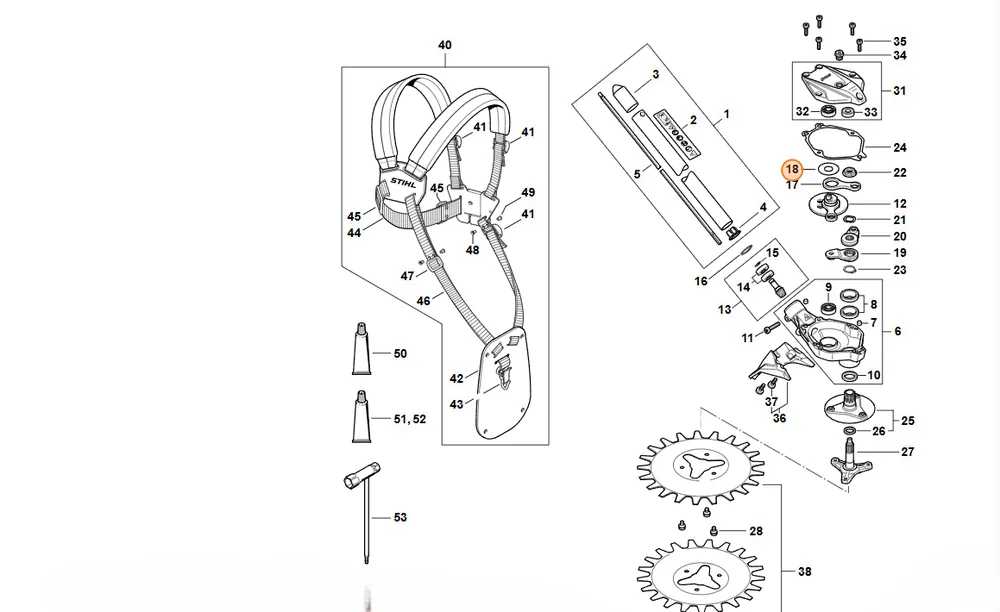 Duży rabat - STIHL Podkładka dystansowa 4180 642 8700