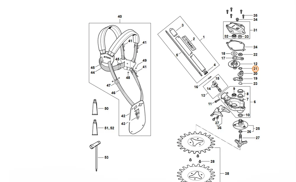Prosto z fabryki - STIHL Podkładka sprężynująca 21,8x14x0,3 9298 021 3930