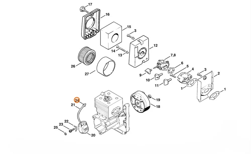 Łatwy zwrot - STIHL Tulejka gumowa 0000 989 0602