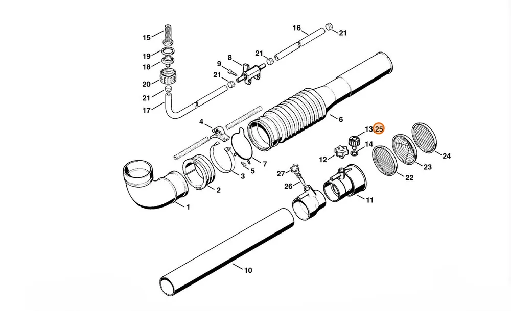 STIHL Dysza Ø 0,8 mm, szara 4203 700 6304 - Obniżka