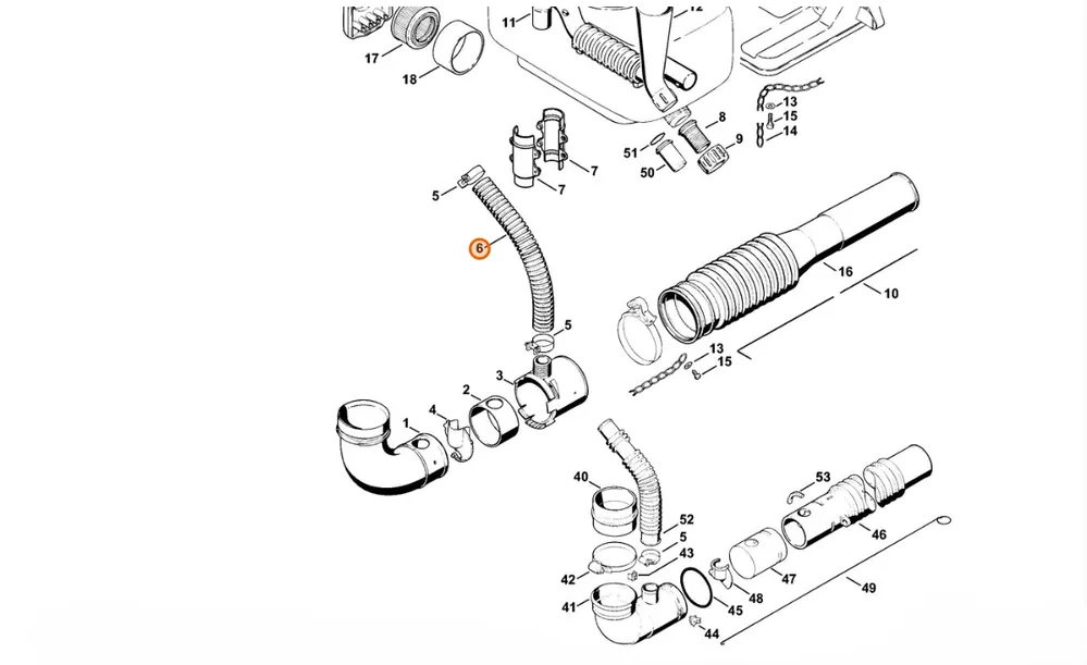 STIHL Wąż fałdzisty 4203 701 6105 - Nowość już dostępna
