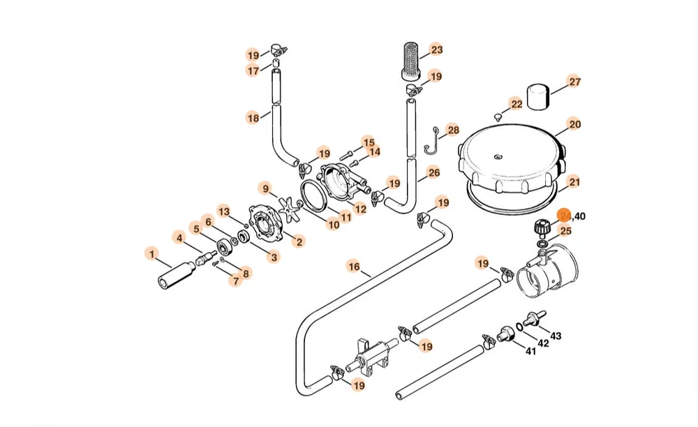 STIHL Zestaw pompy ciśnieniowej (ULV) 4203 007 1029 - Tylko kilka sztuk