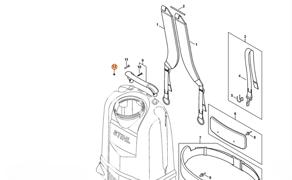Sprawdzony wybór - STIHL Nakrętka sześciokątna M5 9208 260 0700