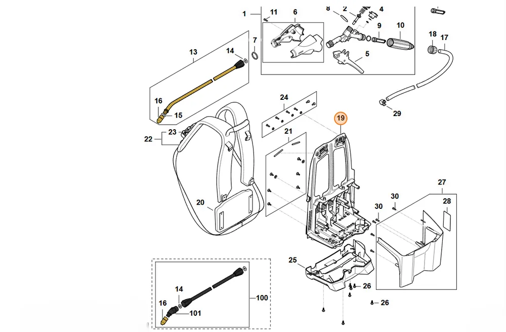 STIHL Nośna płyta barkowa 4854 701 1800 - Wysoka jakość