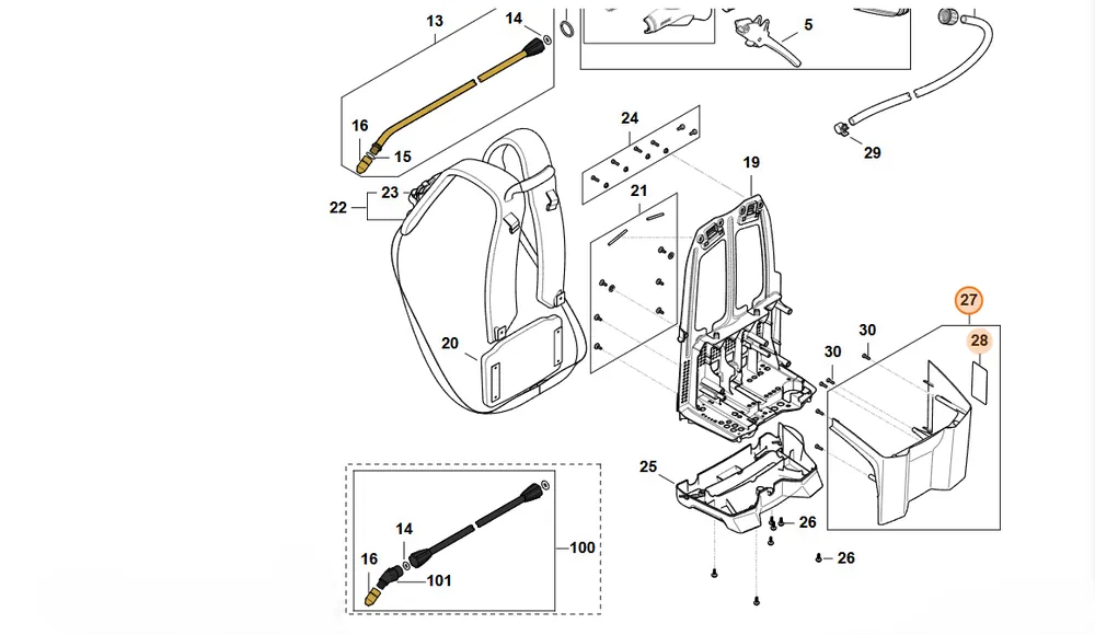 Na zamówienie - STIHL Pokrywa 4854 700 2100