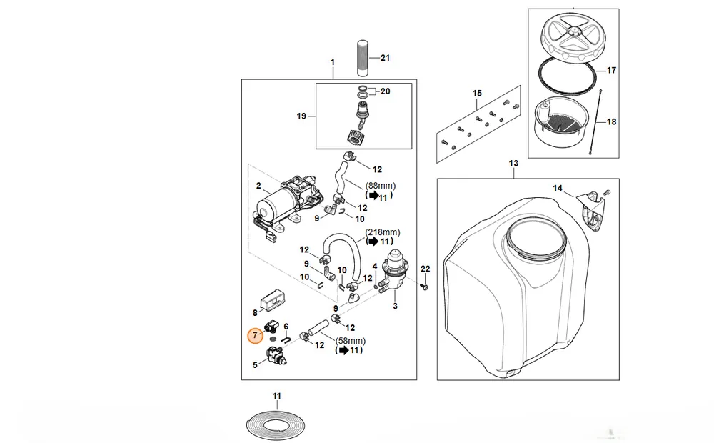 STIHL Czujnik ciśnienia 4854 400 5900 | Najwyższa jakość