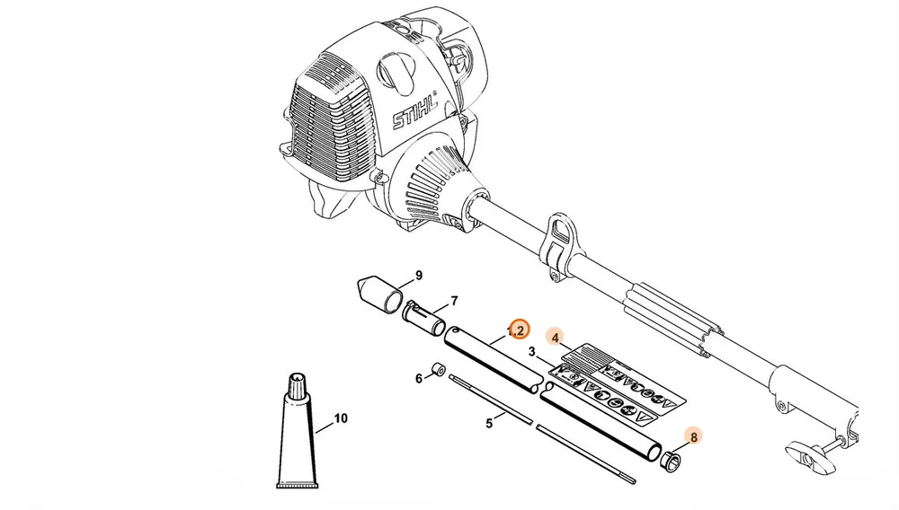 Ekspresowa wysyłka | STIHL Wysięgnik Ø 25,4 mm 4601 710 7106