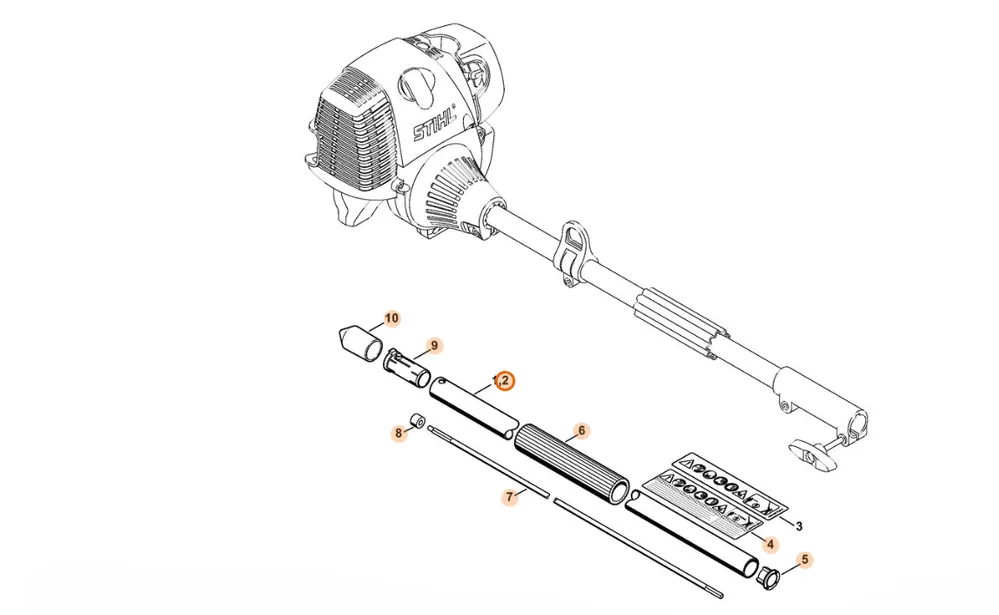 STIHL Wysięgnik Ø 25,4 mm 4243 710 7127 | Cena specjalna