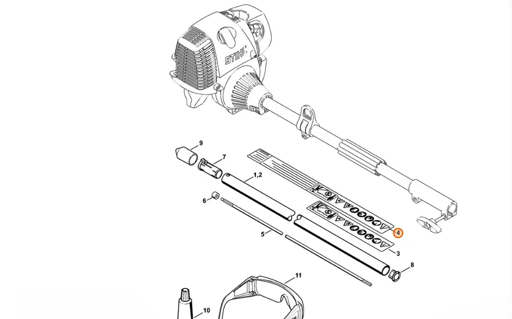 STIHL Tabliczka ostrzegawcza FS 0000 967 7254 - Sprawdzony wybór