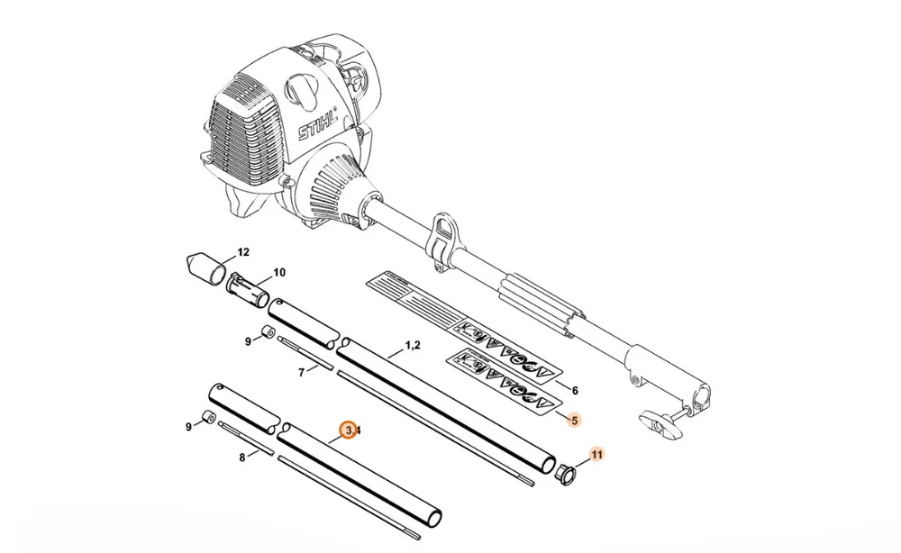 Wybór klientów - STIHL Wysięgnik Ø 25,4 mm 4602 710 7107
