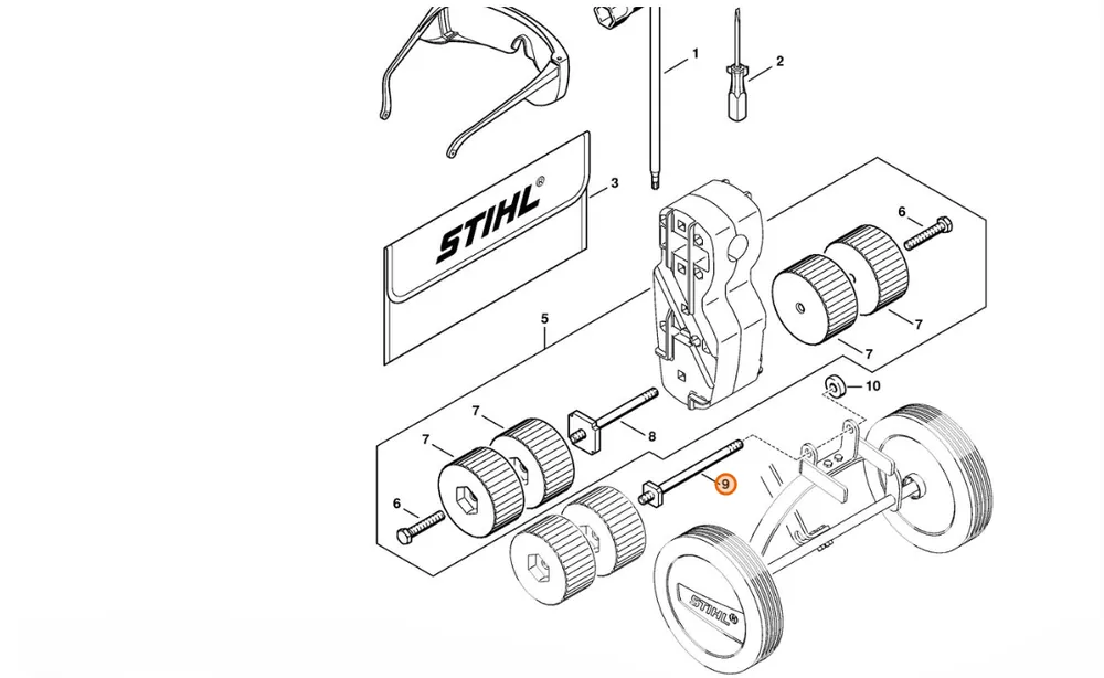 Jakość premium | STIHL Śruba dwustronna 4601 730 9401